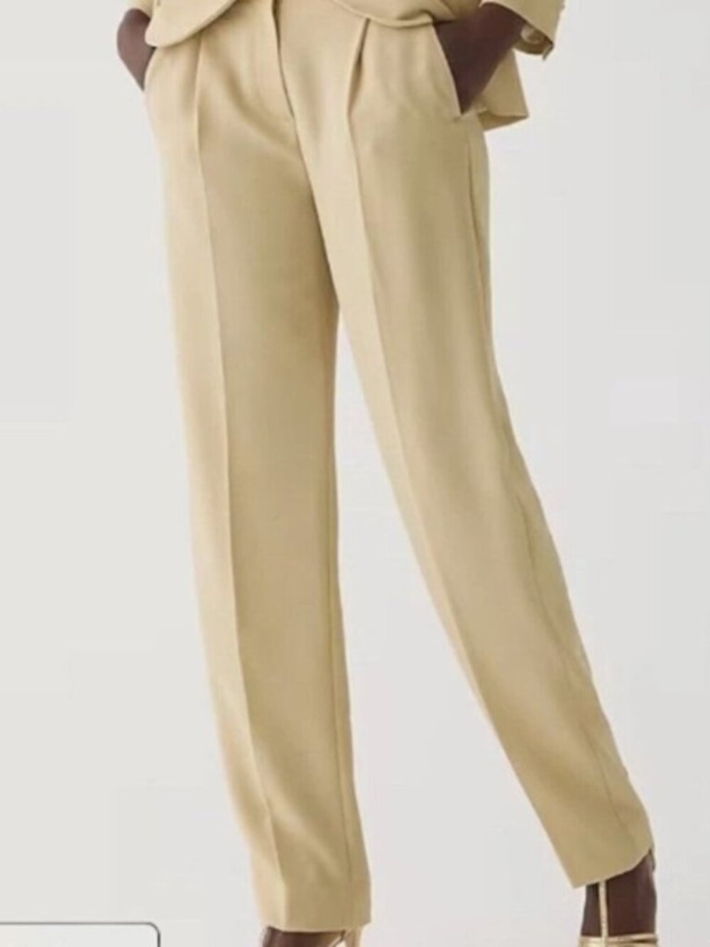 J. Crew Essential Pant In City Crepe 6P tan